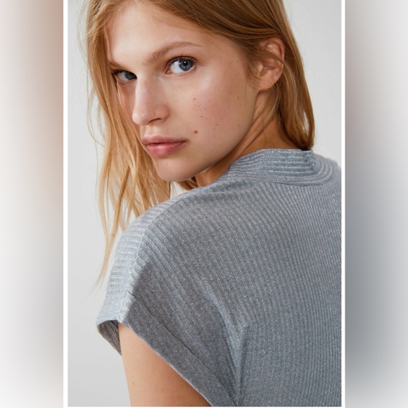 Zara silver top size S - Picture 4 of 7